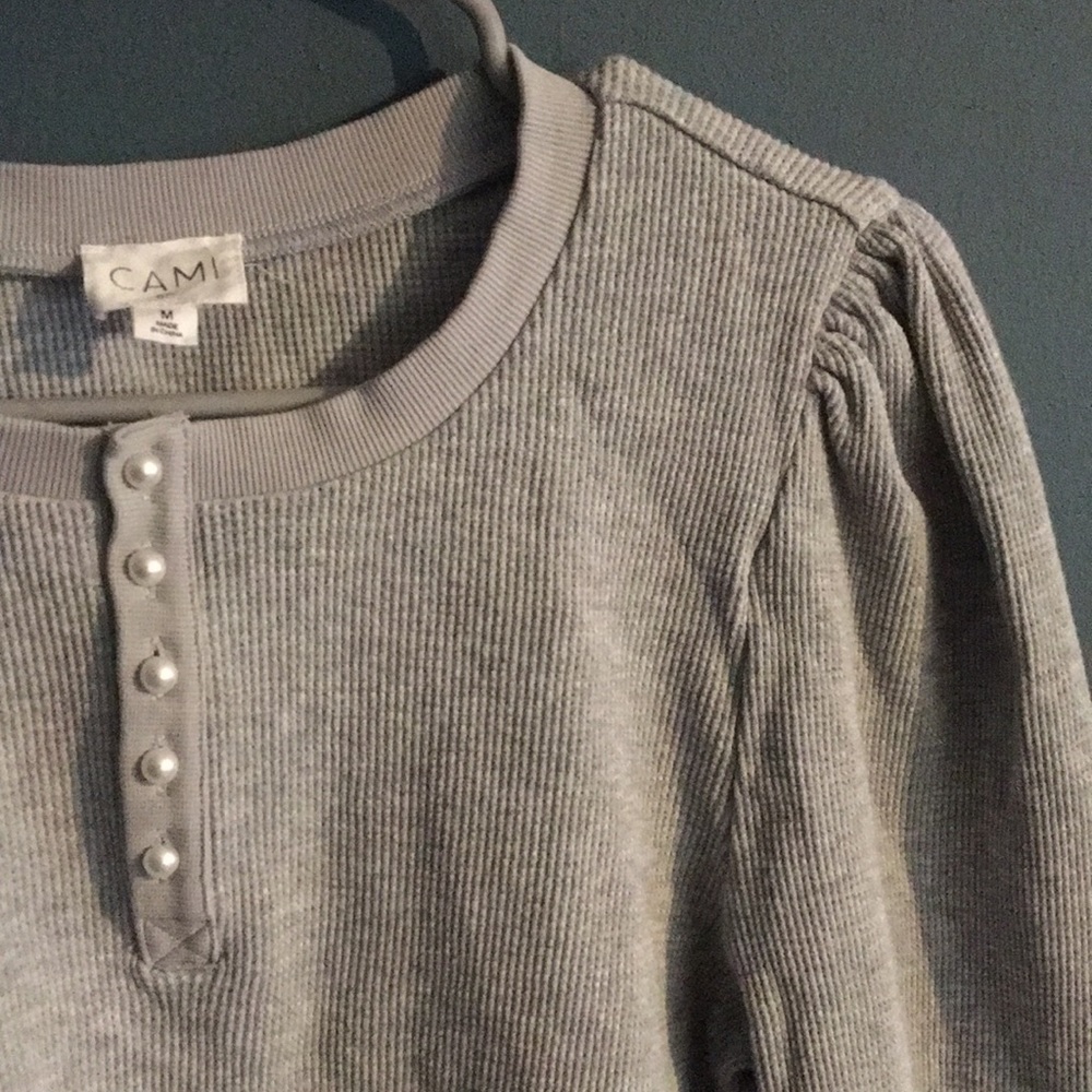 Cami NYC ‘Leilani’ waffle-knit stretch-cotton top size Medium